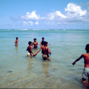 Wilcommen, No. 0154.2 Young Spear Fishermen in the Lagoon